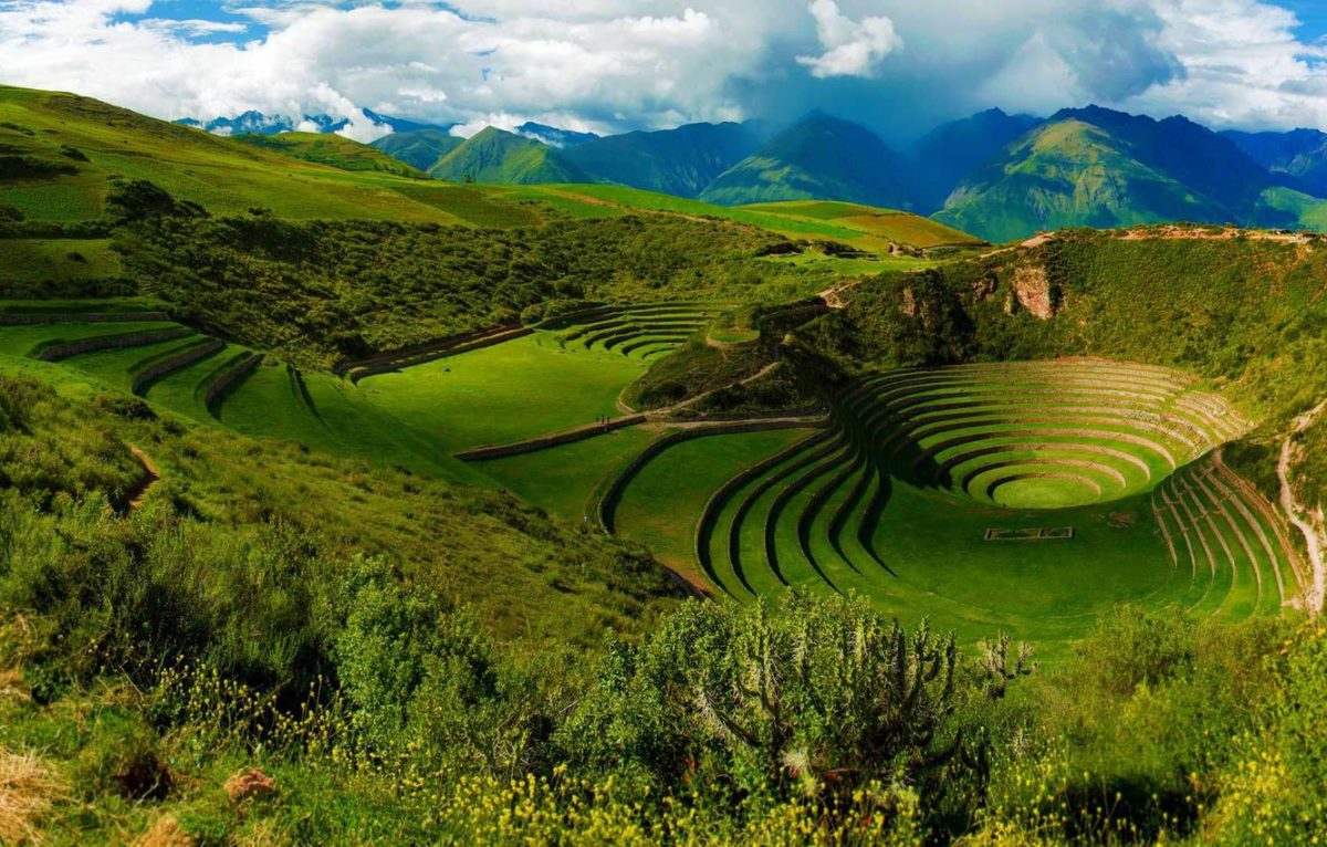 Moray, sitio arqueológico, maravilla de Cuzco, Perú
